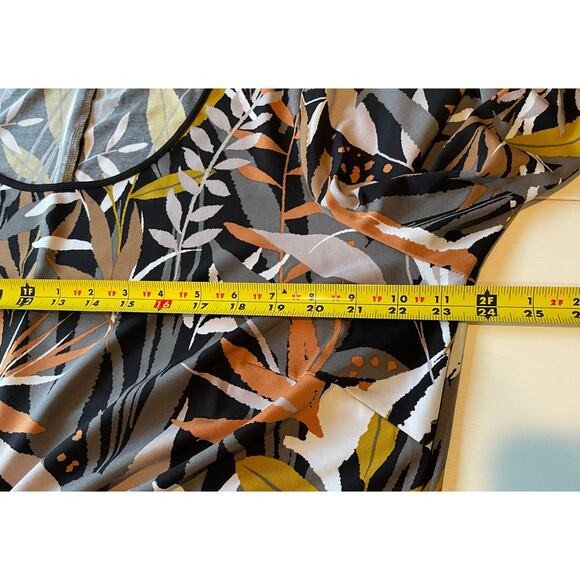 Bob Mackie Wearable Art Dress Tropical Floral Paradise Sz 1X Stretch Pullover - Picture 9 of 10